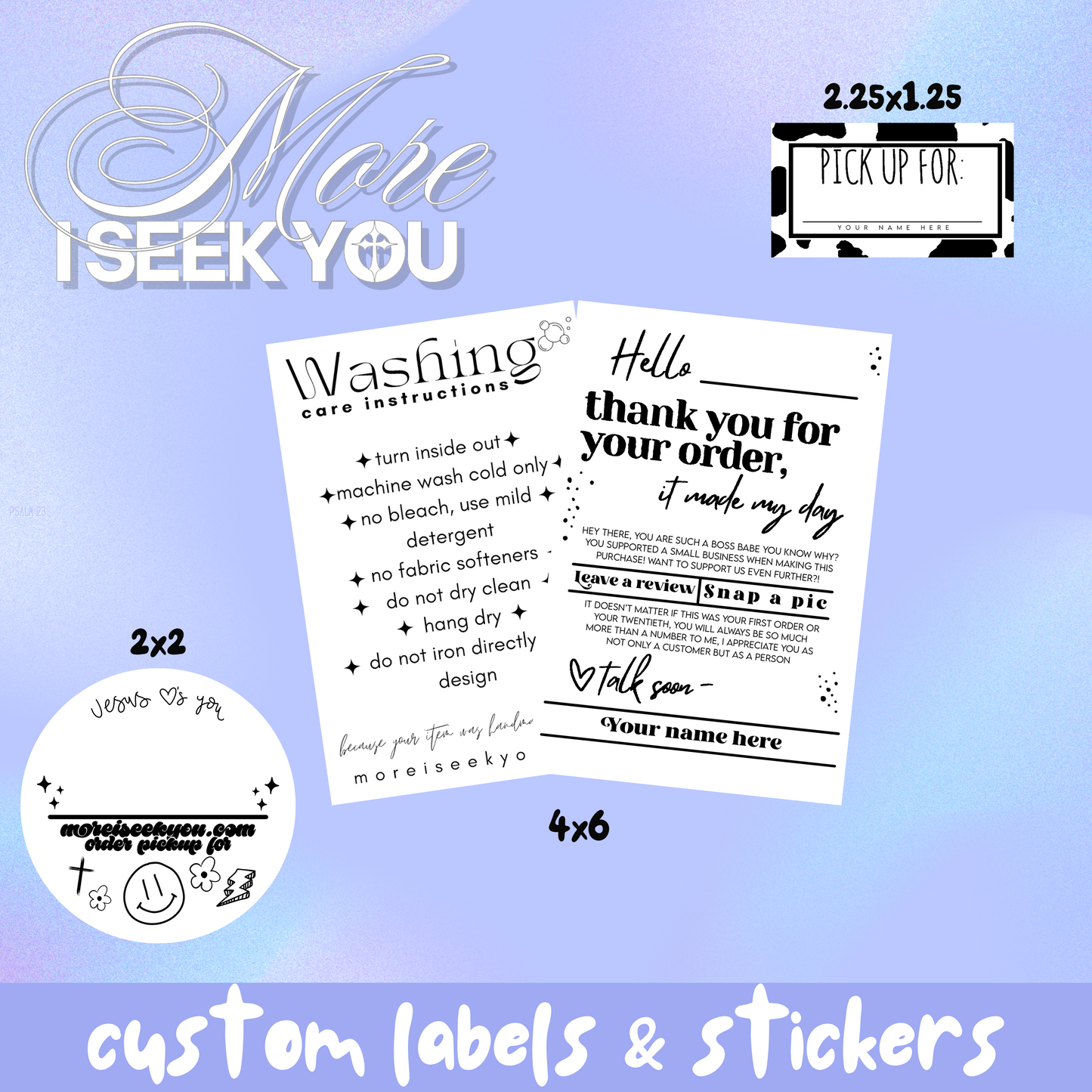 Custom thermal stickers and labels