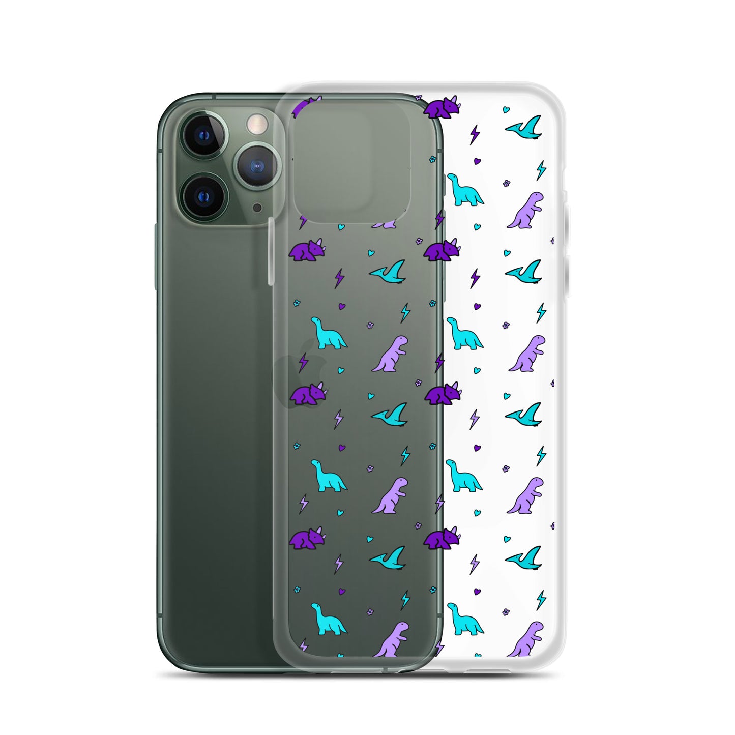 Clear Dino iPhone Case