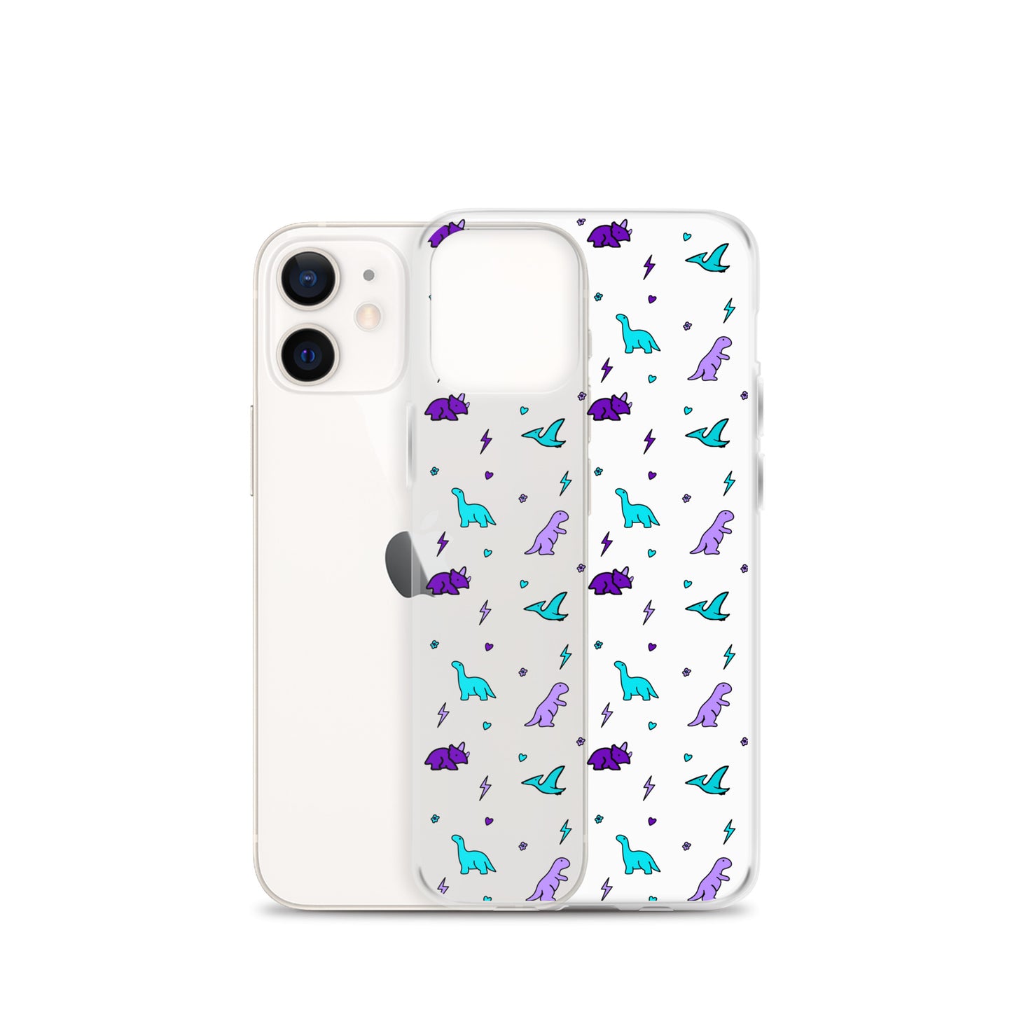 Clear Dino iPhone Case