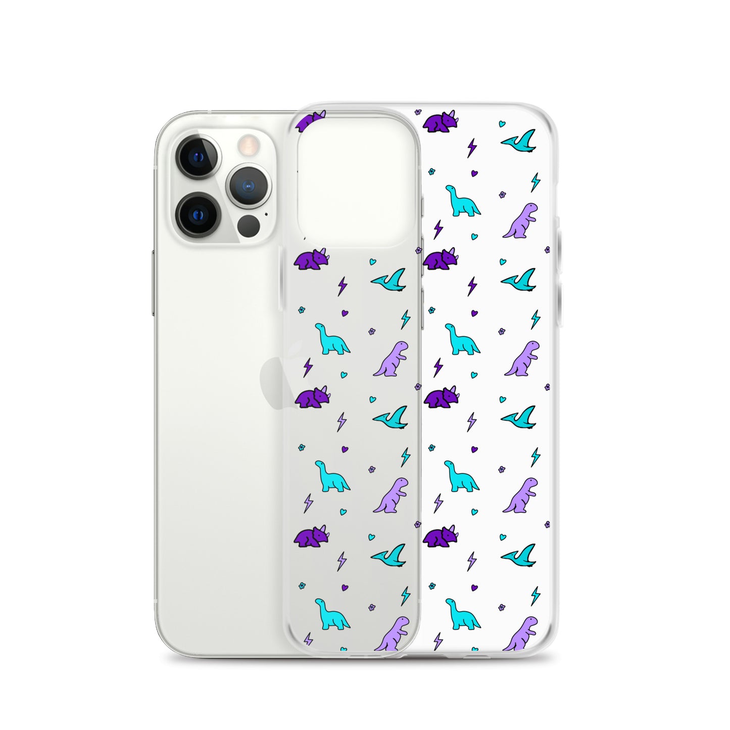 Clear Dino iPhone Case