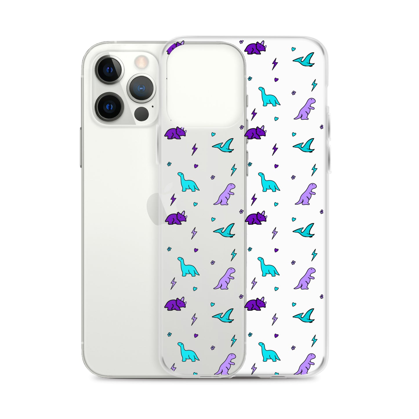 Clear Dino iPhone Case