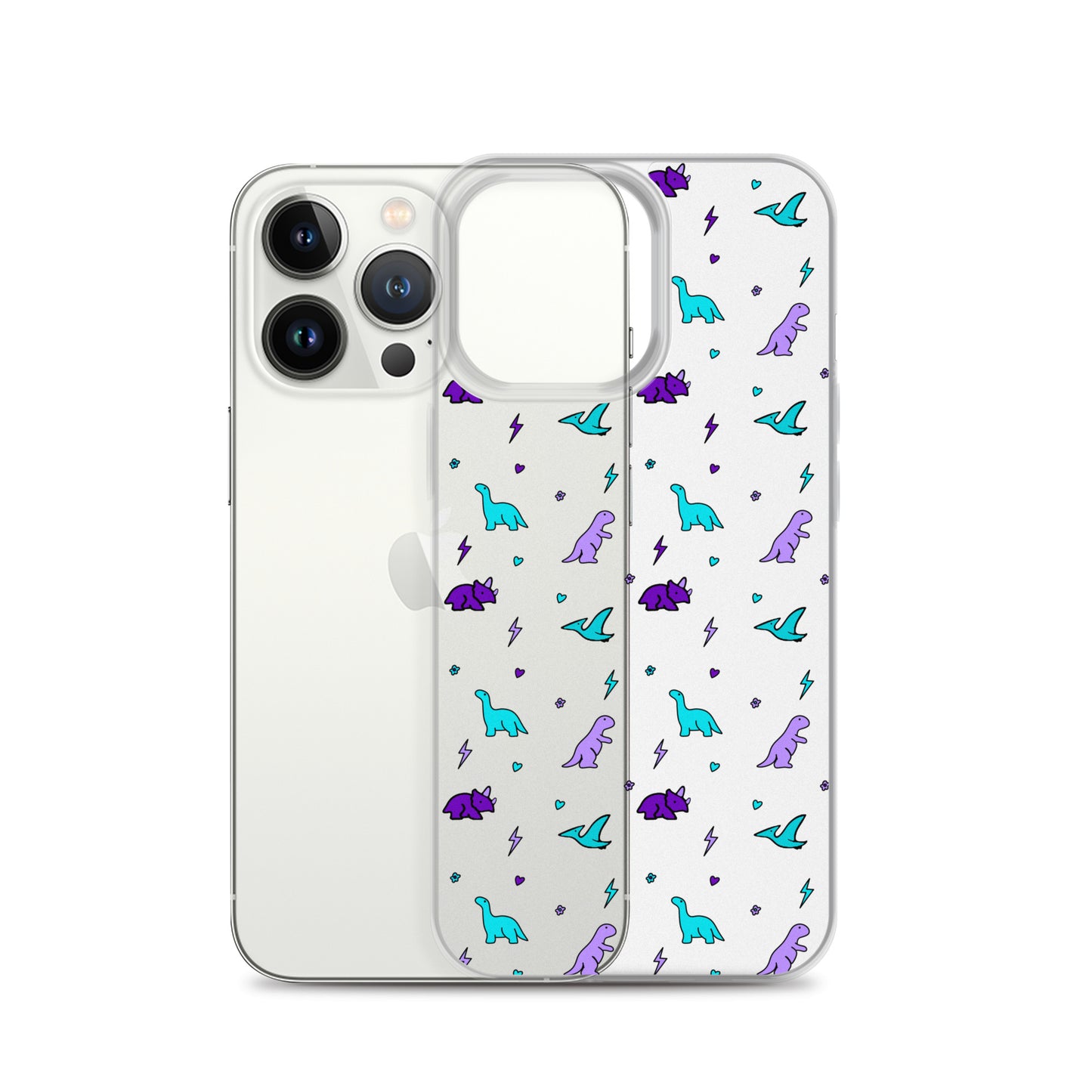 Clear Dino iPhone Case