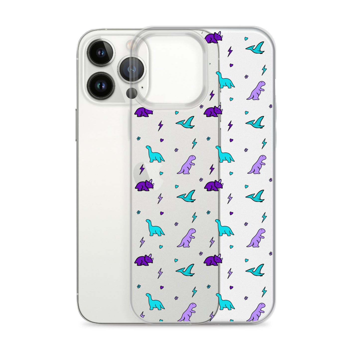 Clear Dino iPhone Case