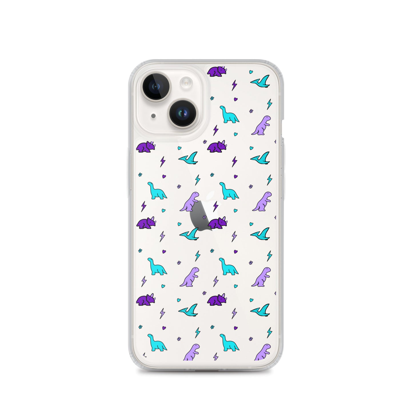 Clear Dino iPhone Case