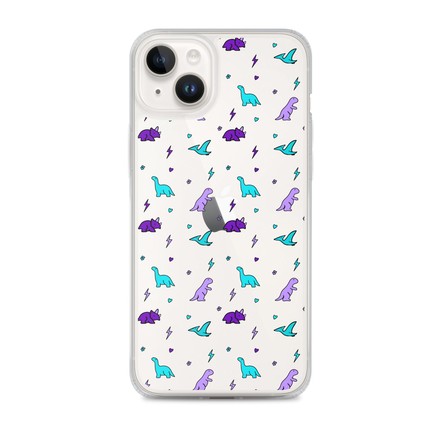 Clear Dino iPhone Case