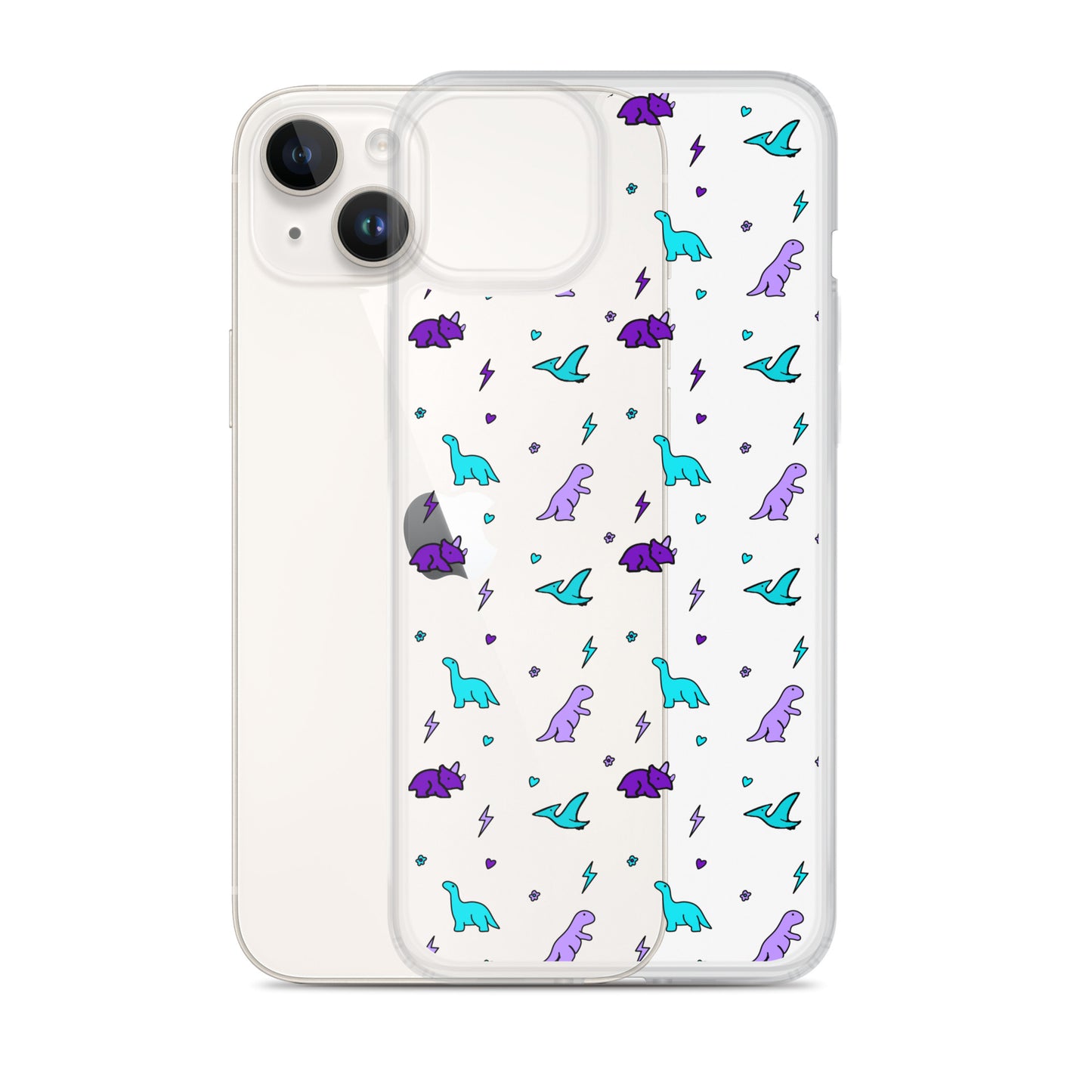 Clear Dino iPhone Case