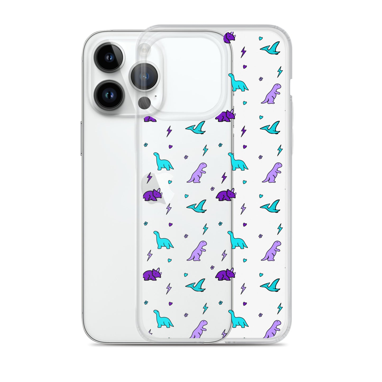 Clear Dino iPhone Case