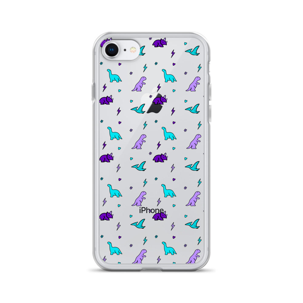 Clear Dino iPhone Case