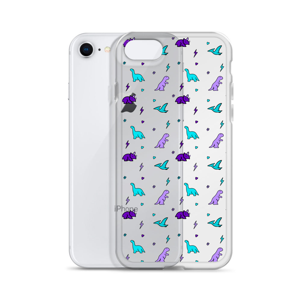 Clear Dino iPhone Case