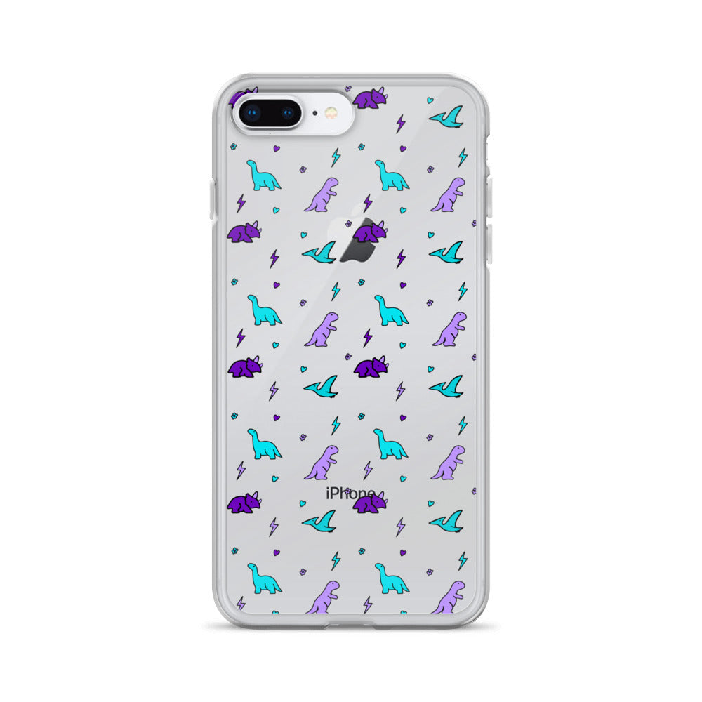 Clear Dino iPhone Case