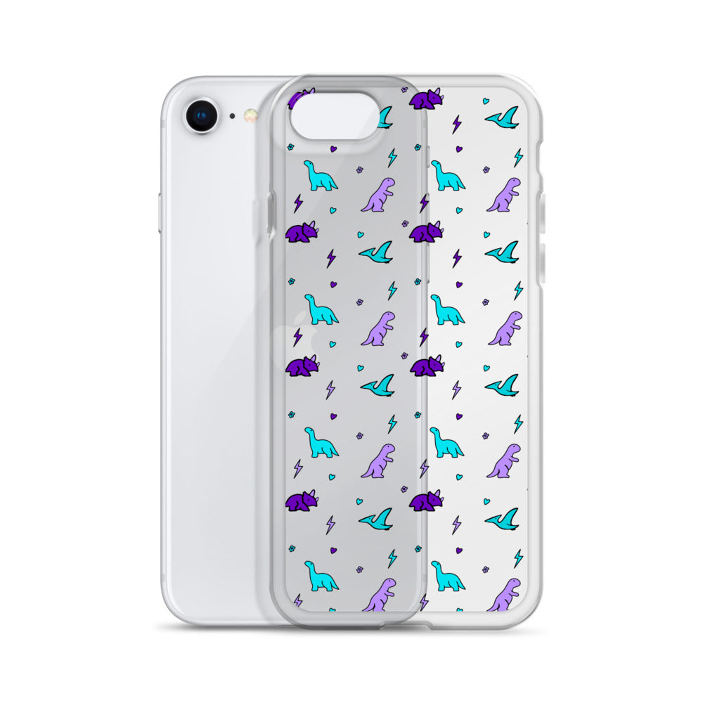 Clear Dino iPhone Case