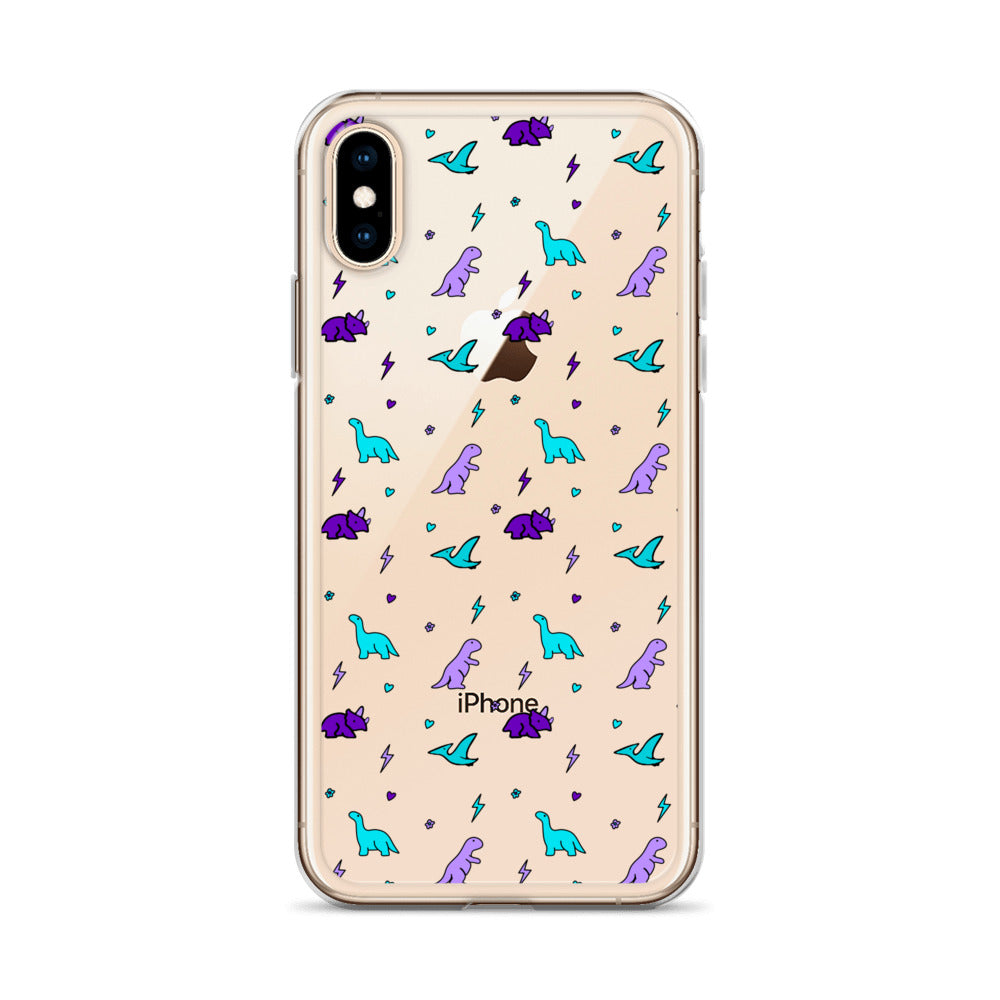 Clear Dino iPhone Case