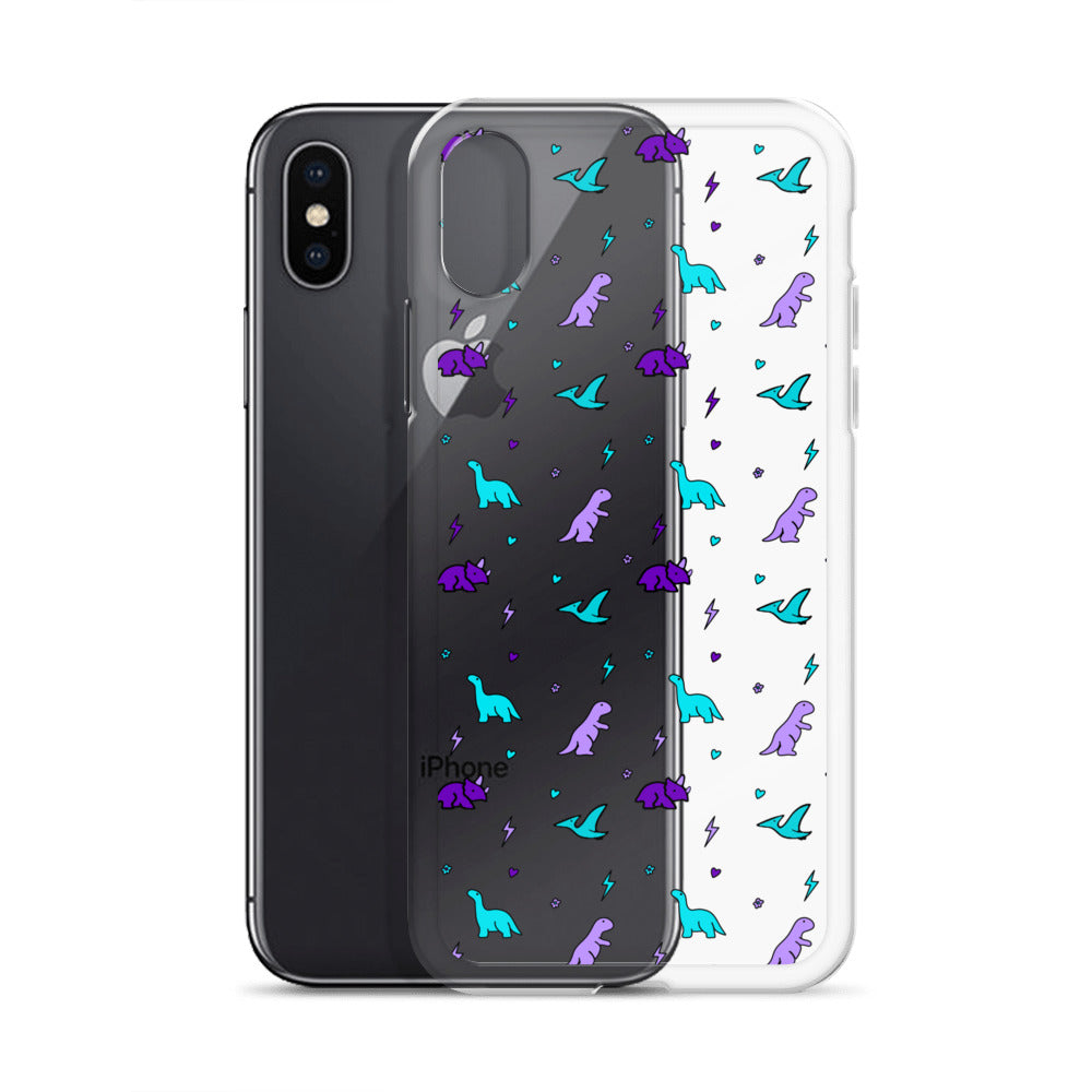 Clear Dino iPhone Case