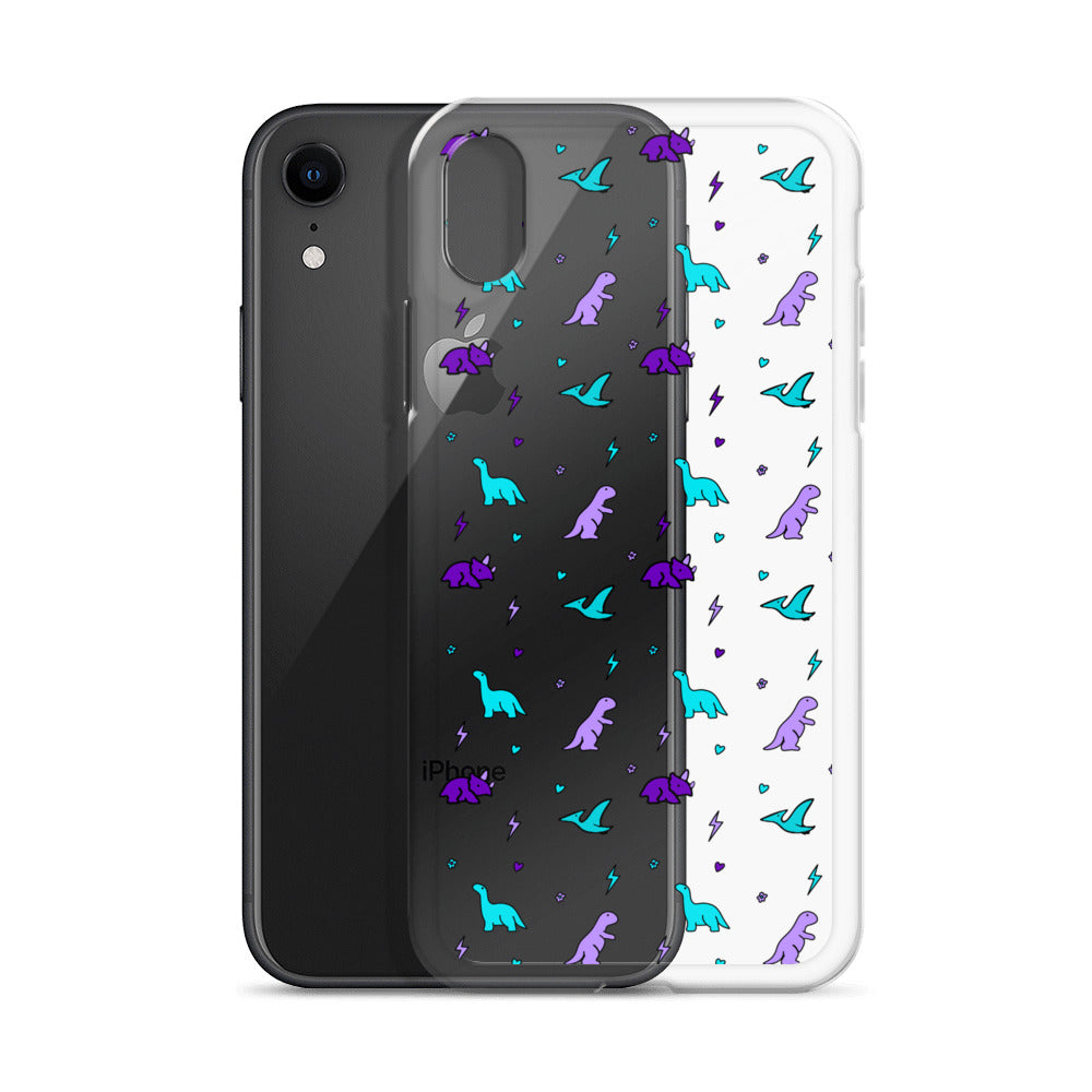 Clear Dino iPhone Case