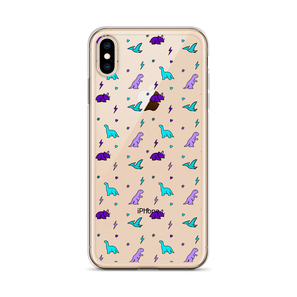 Clear Dino iPhone Case