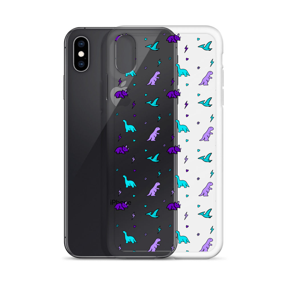 Clear Dino iPhone Case