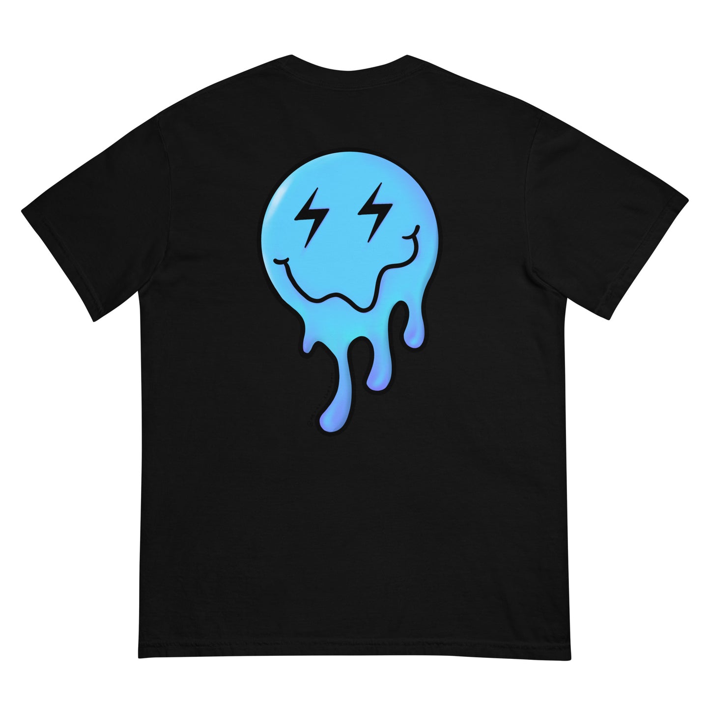 Drippy garment-dyed heavyweight t-shirt