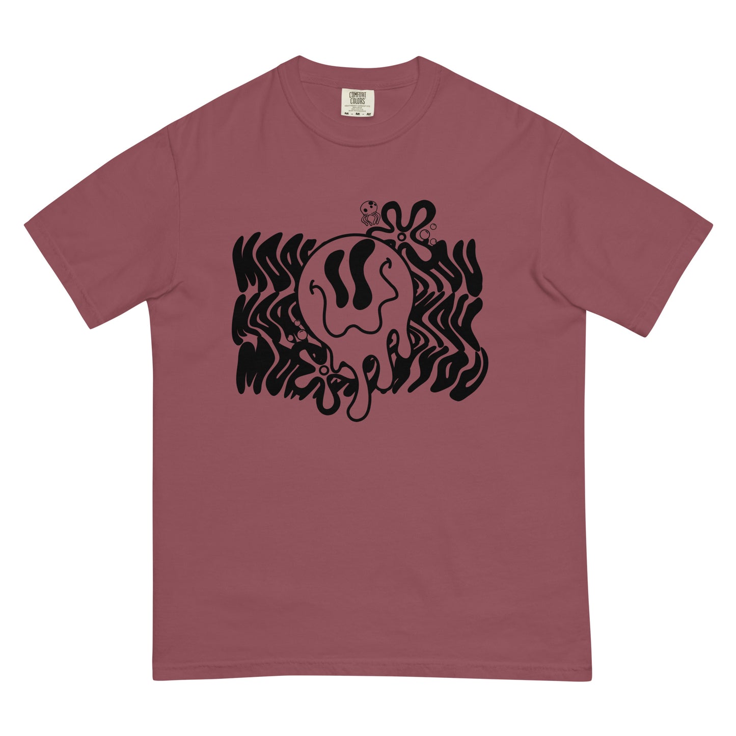 Melting Smiley heavyweight t-shirt