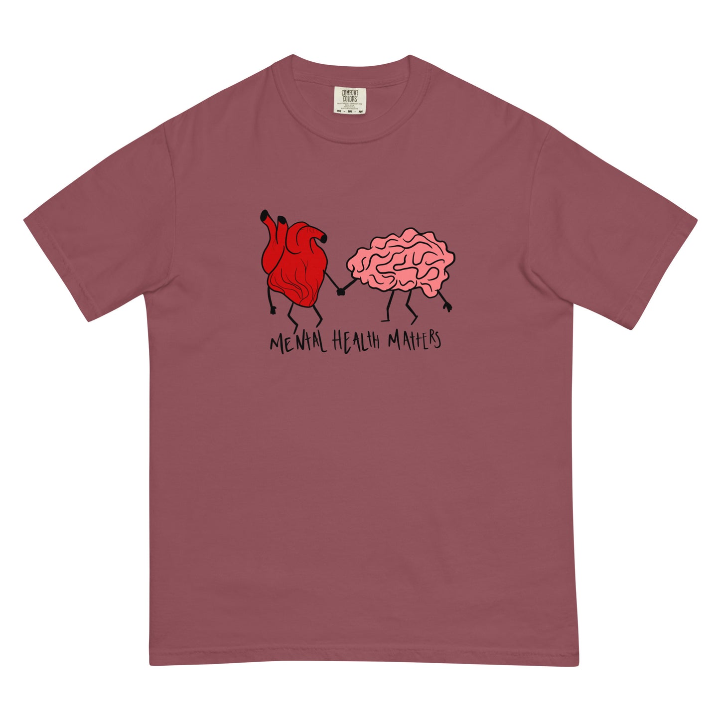 Mental health matters heart t-shirt