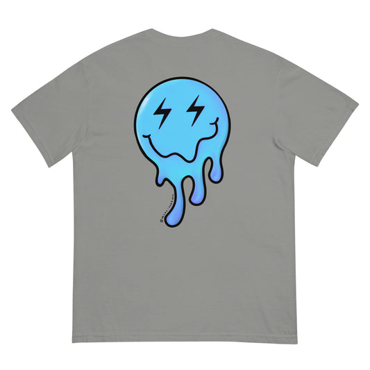 Drippy garment-dyed heavyweight t-shirt