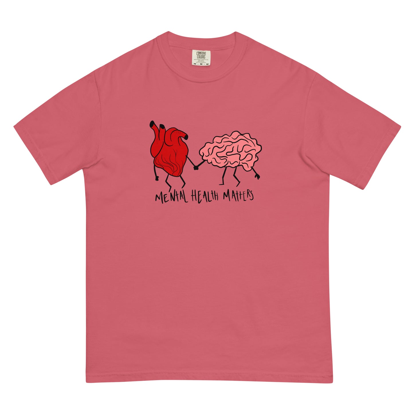 Mental health matters heart t-shirt