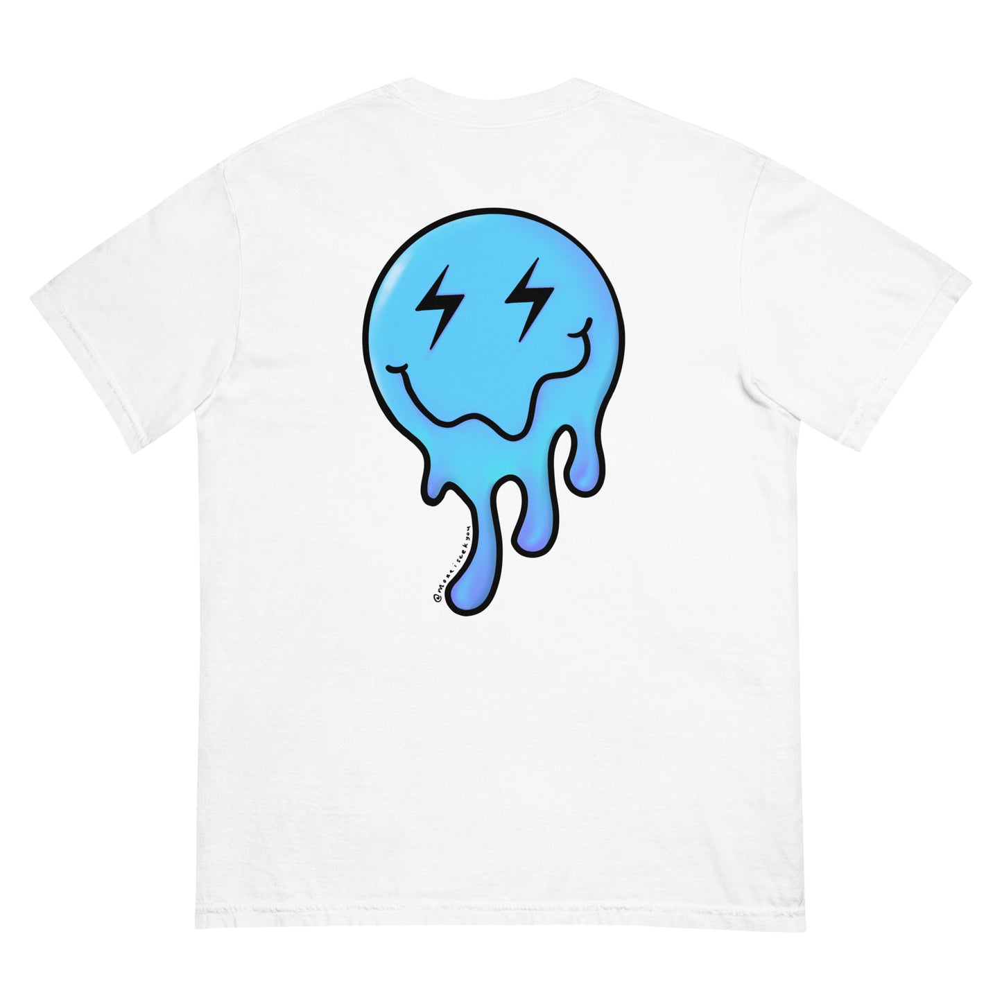 Drippy garment-dyed heavyweight t-shirt