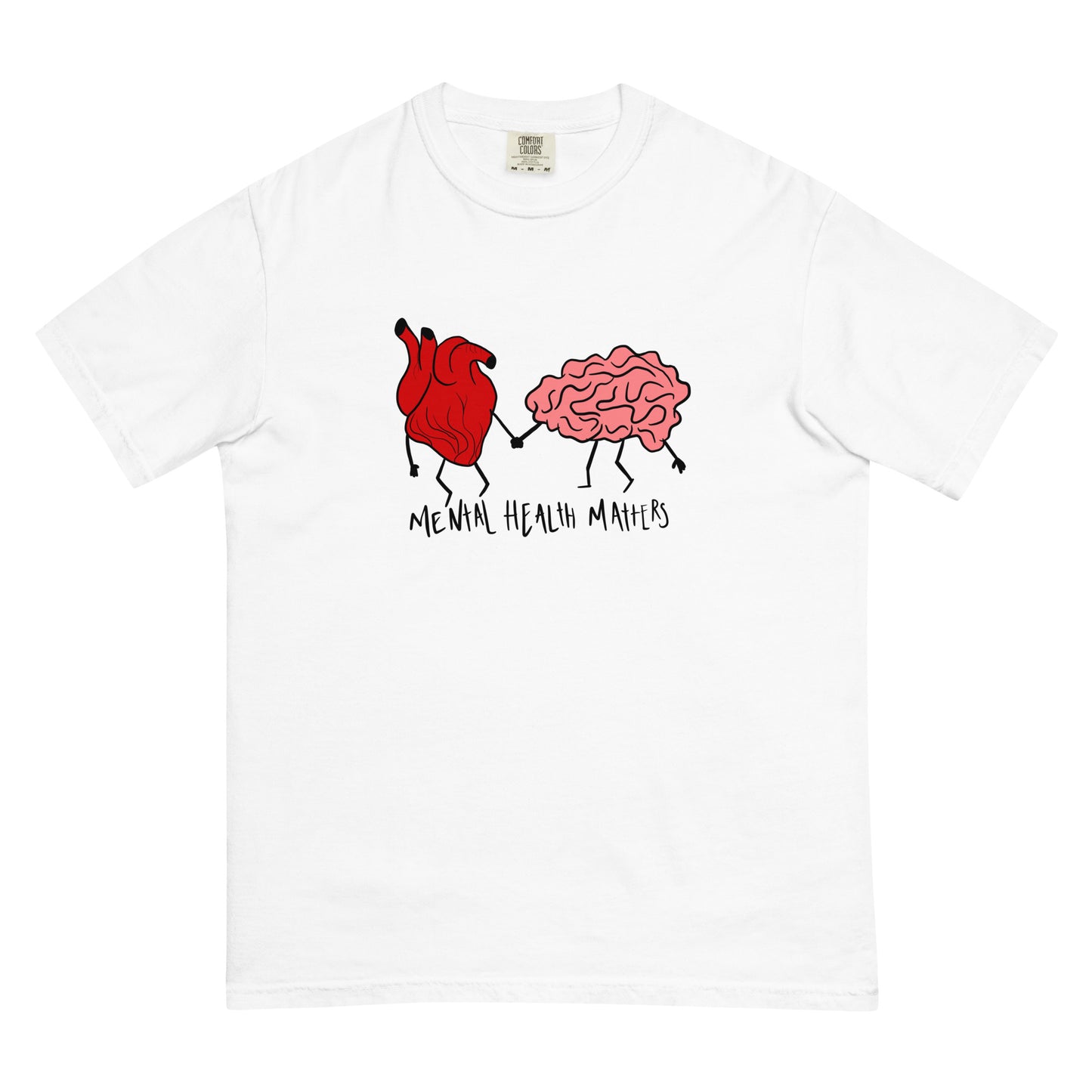 Mental health matters heart t-shirt