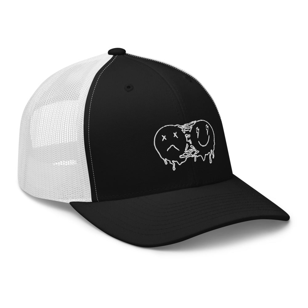 Melting smiley faces Trucker Cap