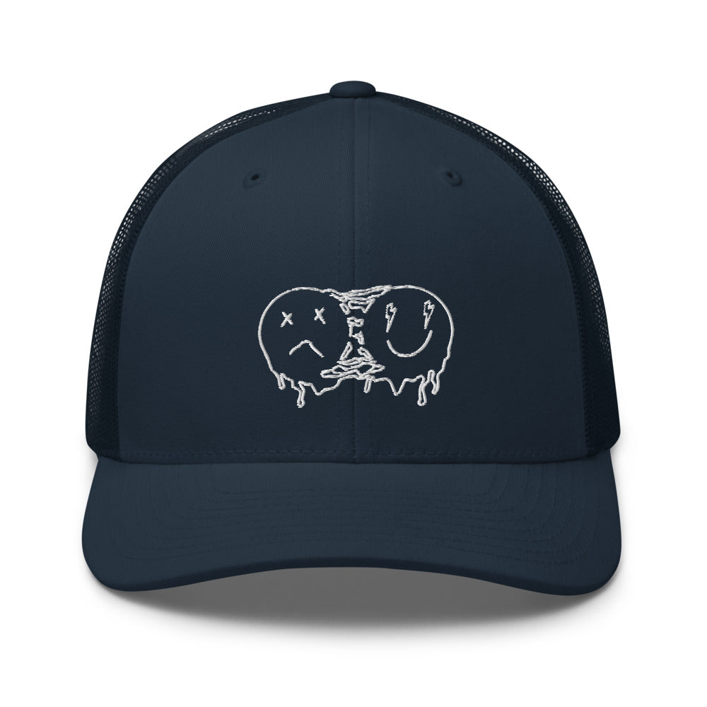 Melting smiley faces Trucker Cap