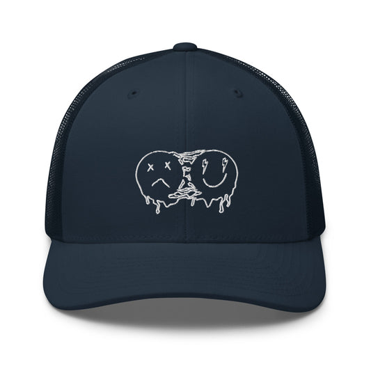 Melting smiley faces Trucker Cap