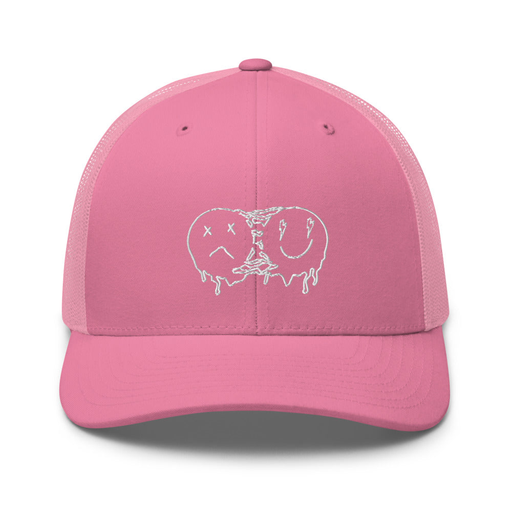 Melting smiley faces Trucker Cap