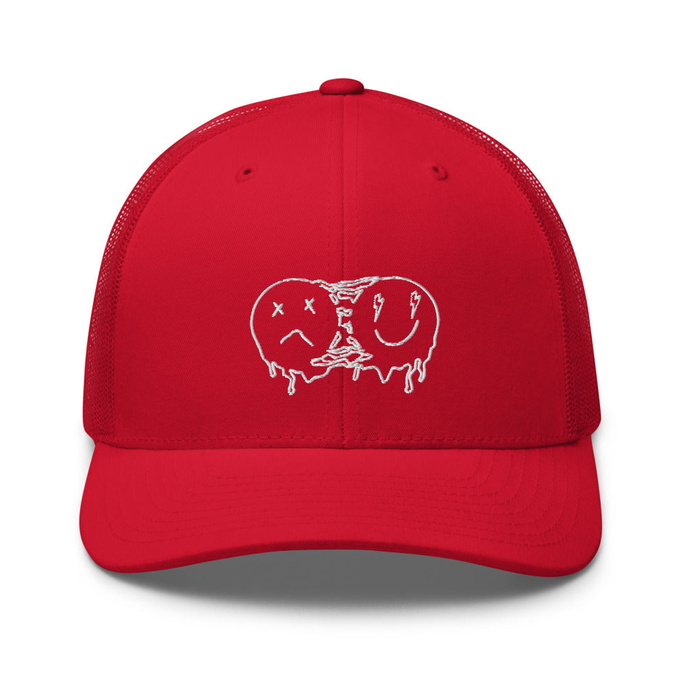 Melting smiley faces Trucker Cap